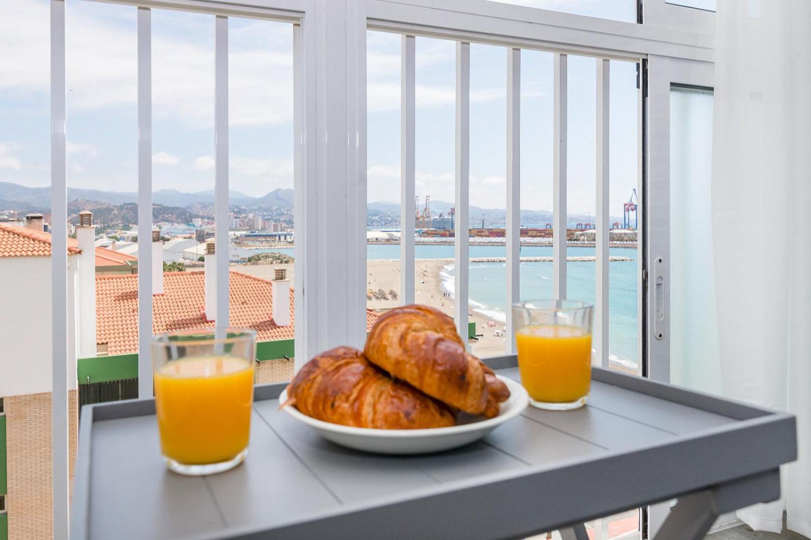 Impresionante Vista Al Mar - Elegante Apartamento Málaga Dış mekan fotoğraf